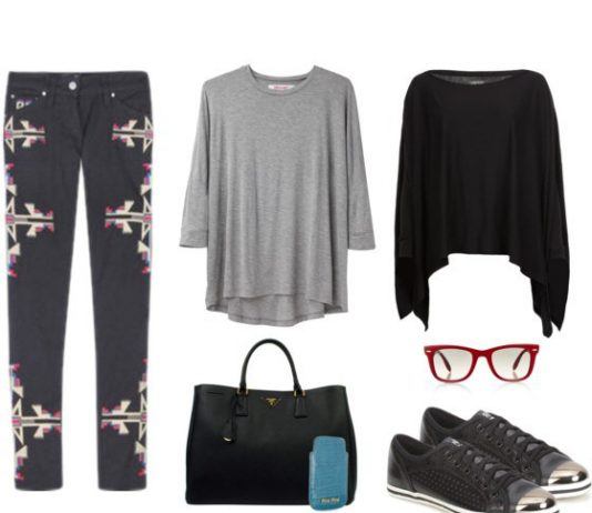 Un look de fin de semana con punteras y estampado mohicano