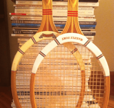Decorar con raquetas de tenis