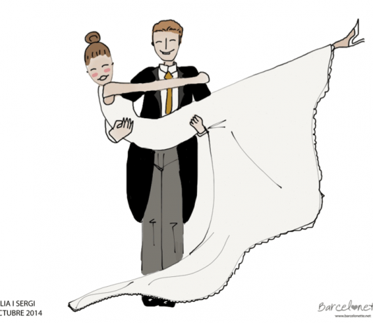 Ilustraciones personalizadas como regalo en las bodas