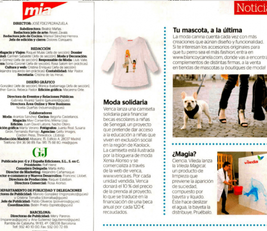 Revista Mia por Xenia Alonso | 24 de octubre 2014