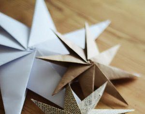 DiY navideño: estrellas de origami