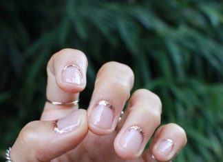 Manicura de la semana: cutículas doradas