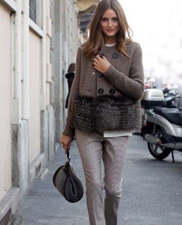 Look 12/2017: estolas y pantalones de pinzas