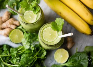 Cuídate en verano con una piña colada verde