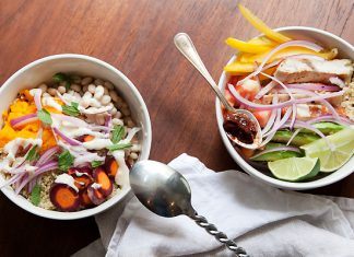 Lunch Bowl de calabaza, alubias blancas y tahini lunch bowls recetas en barcelonette