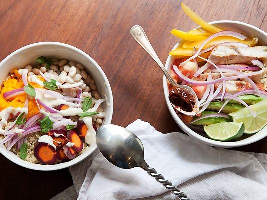 Lunch Bowl de calabaza, alubias blancas y tahini lunch bowls recetas en barcelonette