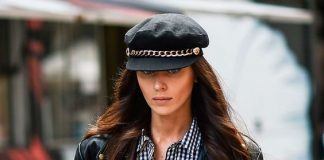 5 looks de la semana vichy vestido, gorra marinera, motera de piel