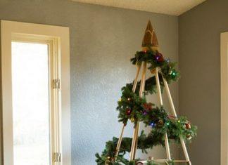 Ideas para poner un árbol de Navidad en la pared y un par de ideas más