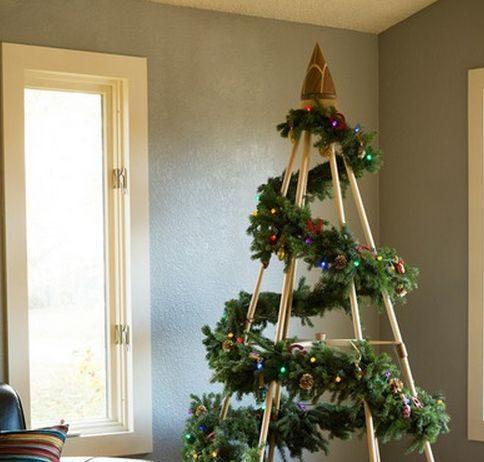 Ideas para poner un árbol de Navidad en la pared y un par de ideas más